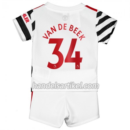 Manchester United Donny Van De Beek 34 Kinder Ausweich Trikotsatz 2020/21 Kurzarm (+ Kurze Hosen)